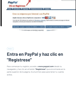 13 Entra en PayPal y haz clic en Registrese