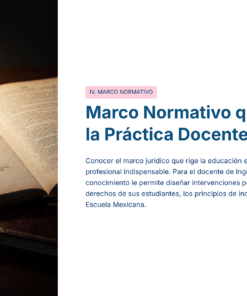 Guía de Estudio PROMOCIÓN HORIZONTAL INGLÉS – USICAMM 2026 – 2027 + (Simulador 90 Reactivos) 33 13 Marco Normativo que Sustenta la Practica Docente de Ingles