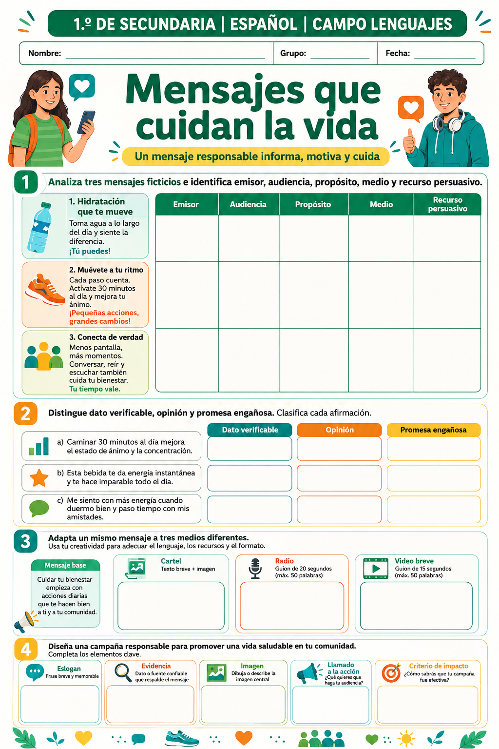 Planeaciones ESPAÑOL 1°, 2° y 3° Grado Secundaria PAQUETE (Ciclo Escolar 2026 – 2027) + Fichas de Trabajo 9 Planeaciones ESPAÑOL 1°, 2° y 3° Grado Secundaria PAQUETE (Ciclo Escolar 2026 – 2027) + Fichas de Trabajo - Image 9