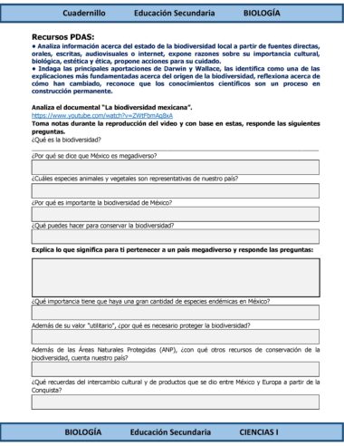 Programa Analítico Anual CIENCIAS I BIOLOGÍA, Secundaria 1º (Ciclo Escolar 2025 – 2026) - Image 14