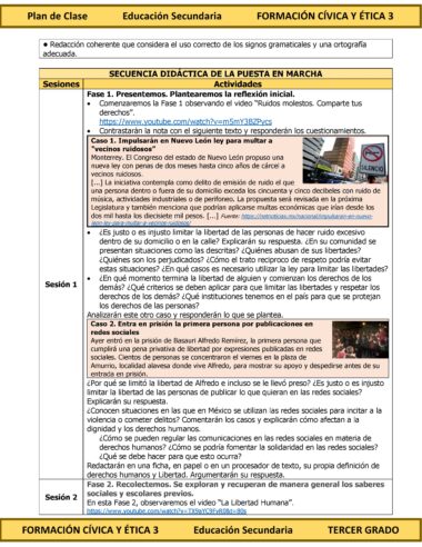Programa Analítico Anual FORMACIÓN CÍVICA Y ÉTICA 3, Secundaria 3º (Ciclo Escolar 2025 – 2026) - Image 14