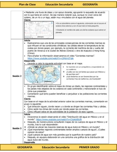 Programa Analítico Anual GEOGRAFÍA, Secundaria 1º (Ciclo Escolar 2025 – 2026) - Image 14