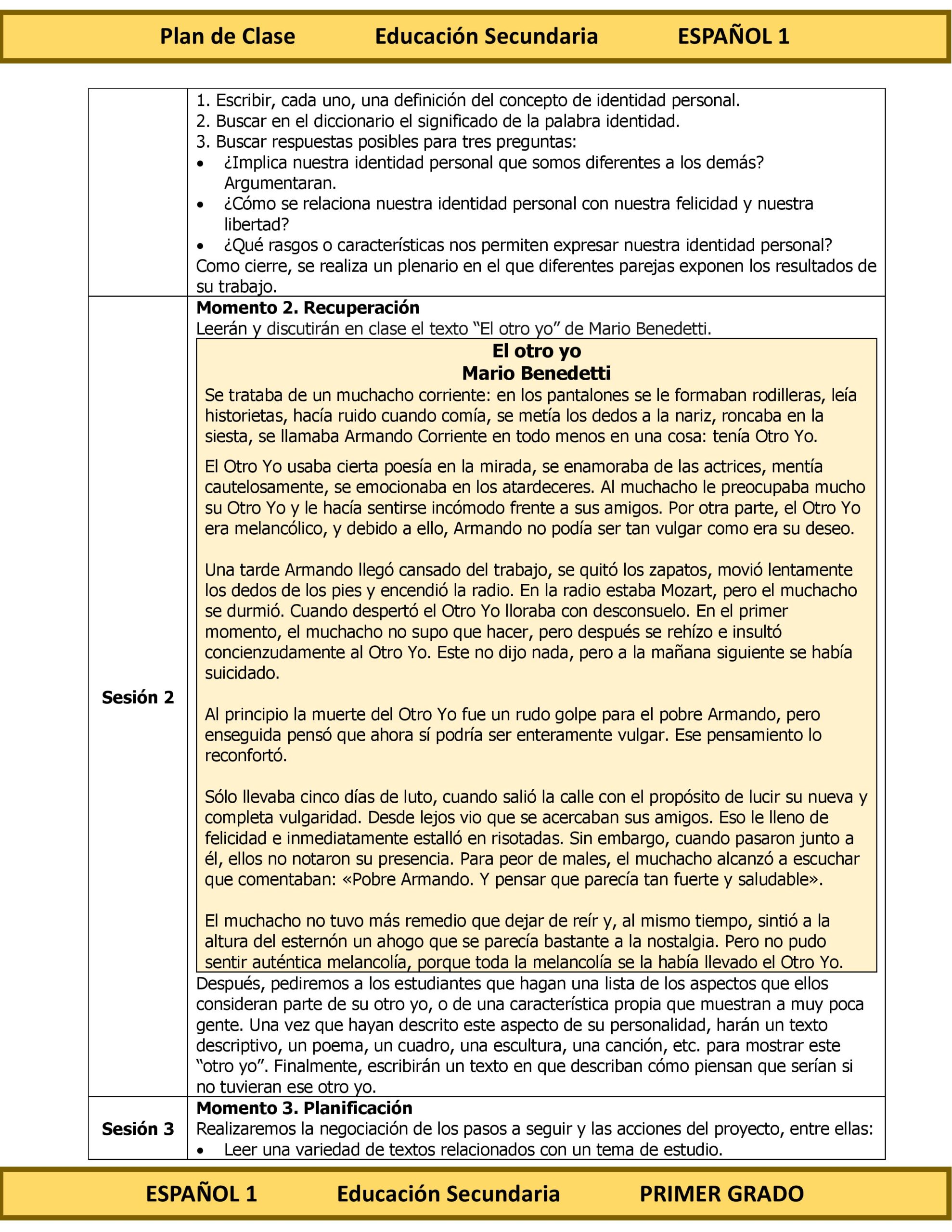 Programa Analítico Anual ESPAÑOL 1, Secundaria 1º (Ciclo Escolar 2026 – 2027) 14 Programa Analítico Anual ESPAÑOL 1, Secundaria 1º (Ciclo Escolar 2026 – 2027) - Image 14