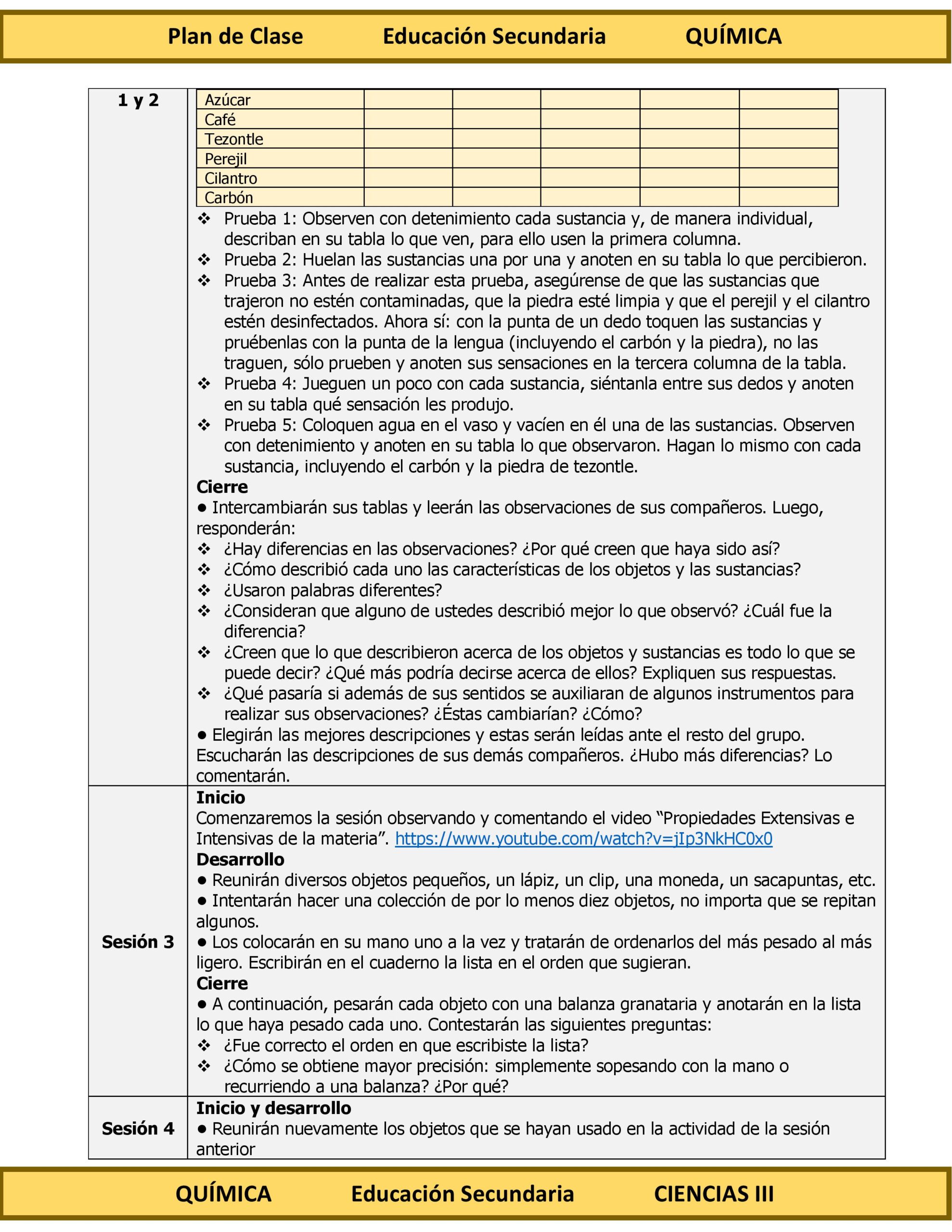 Programa Analítico Anual CIENCIAS III QUÍMICA, Secundaria 3º (Ciclo Escolar 2026 – 2027) 14 Programa Analítico Anual CIENCIAS III QUÍMICA, Secundaria 3º (Ciclo Escolar 2026 – 2027) - Image 14