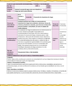 Programa Analítico Anual TUTORÍA 1 / EDUCACIÓN SOCIOEMOCIONAL 1, Secundaria 1º (Ciclo Escolar 2026 – 2027) 30 14 53