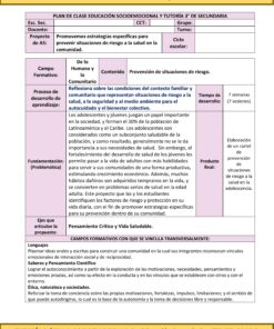 Programa Analítico Anual TUTORÍA 3 / EDUCACIÓN SOCIOEMOCIONAL 3, Secundaria 3º (Ciclo Escolar 2026 – 2027) 30 14 55