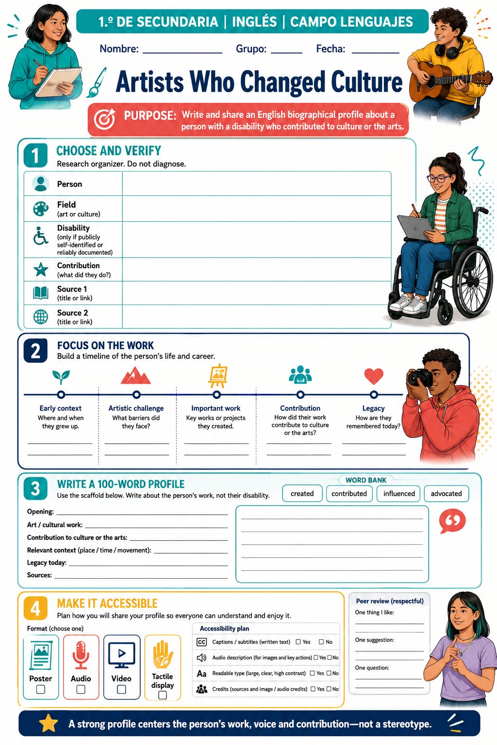 Fichas de trabajo INGLÉS SECUNDARIA 1°, 2° Y 3° Grado | TODOS LOS CONTENIDOS (IMPRIMIBLES) 11 Fichas de trabajo INGLÉS SECUNDARIA 1°, 2° Y 3° Grado | TODOS LOS CONTENIDOS (IMPRIMIBLES) - Image 11