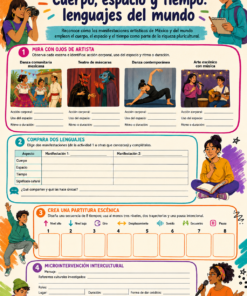 Fichas de trabajo ARTES SECUNDARIA 1°, 2° Y 3° Grado | TODOS LOS CONTENIDOS (IMPRIMIBLES) 24 14 Cuerpo espacio y tiempo lenguajes del mundo