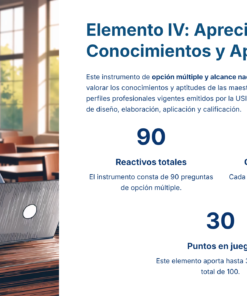 14 Elemento IV Apreciacion de Conocimientos y Aptitudes