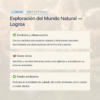 Observaciones y Sugerencias para Reportes de Evaluación Primaria 1° a 6° • Todos los Campos Formativos 21 14 Exploracion del Mundo Natural Logros