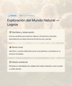 14 Exploracion del Mundo Natural Logros