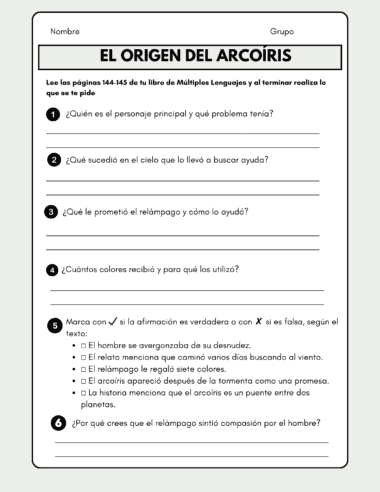 Cuadernillo de comprensión lectora. Múltiples Lenguajes. Cuarto Grado. Tomo II - Image 13