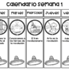 Unidad didáctica: ¡Viaje al pasado a 1910! 13 Un calendario semanal en español para la