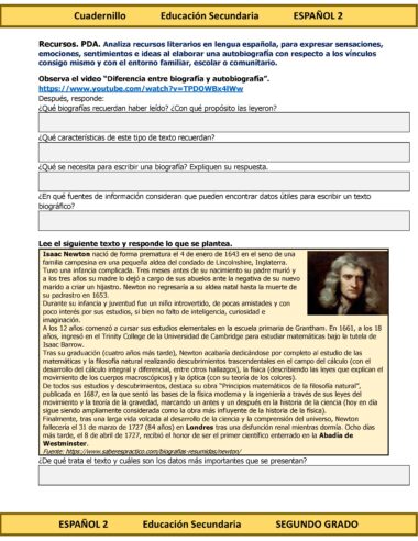 Programa Analítico Anual ESPAÑOL 2, Secundaria 2º (Ciclo Escolar 2025 – 2026) - Image 15