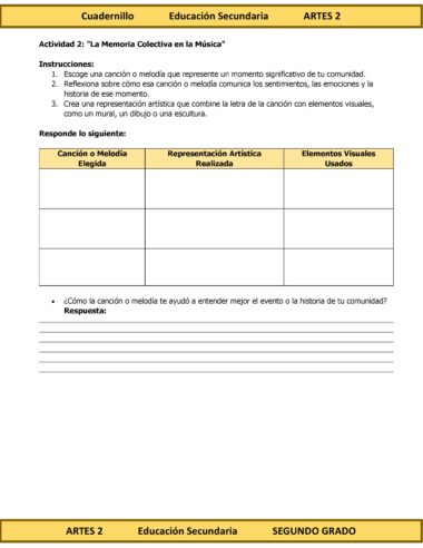 Programa Analítico Anual ARTES 2, Secundaria 2º (Ciclo Escolar 2025 – 2026) - Image 15