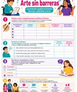 Planeaciones ESPAÑOL 1°, 2° y 3° Grado Secundaria PAQUETE (Ciclo Escolar 2026 – 2027) + Fichas de Trabajo 16 15 Arte sin barreras