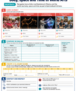 Fichas de trabajo INGLÉS SECUNDARIA 1°, 2° Y 3° Grado | TODOS LOS CONTENIDOS (IMPRIMIBLES) 27 15 Body Space and Time in World Arts