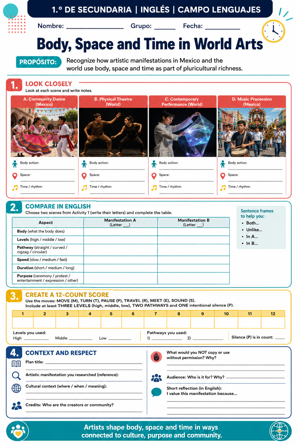 Fichas de trabajo INGLÉS SECUNDARIA 1°, 2° Y 3° Grado | TODOS LOS CONTENIDOS (IMPRIMIBLES) 12 Fichas de trabajo INGLÉS SECUNDARIA 1°, 2° Y 3° Grado | TODOS LOS CONTENIDOS (IMPRIMIBLES) - Image 12