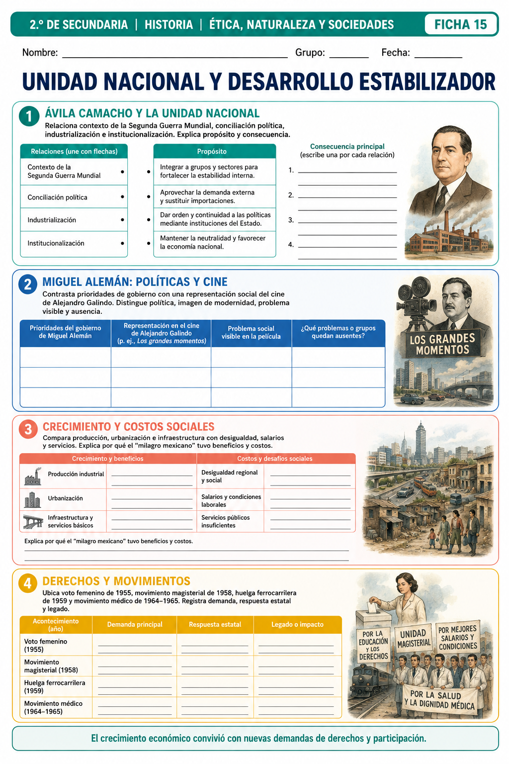 Fichas de trabajo HISTORIA SECUNDARIA 1°, 2° Y 3° Grado | TODOS LOS CONTENIDOS 3 Fichas de trabajo HISTORIA SECUNDARIA 1°, 2° Y 3° Grado | TODOS LOS CONTENIDOS - Image 3