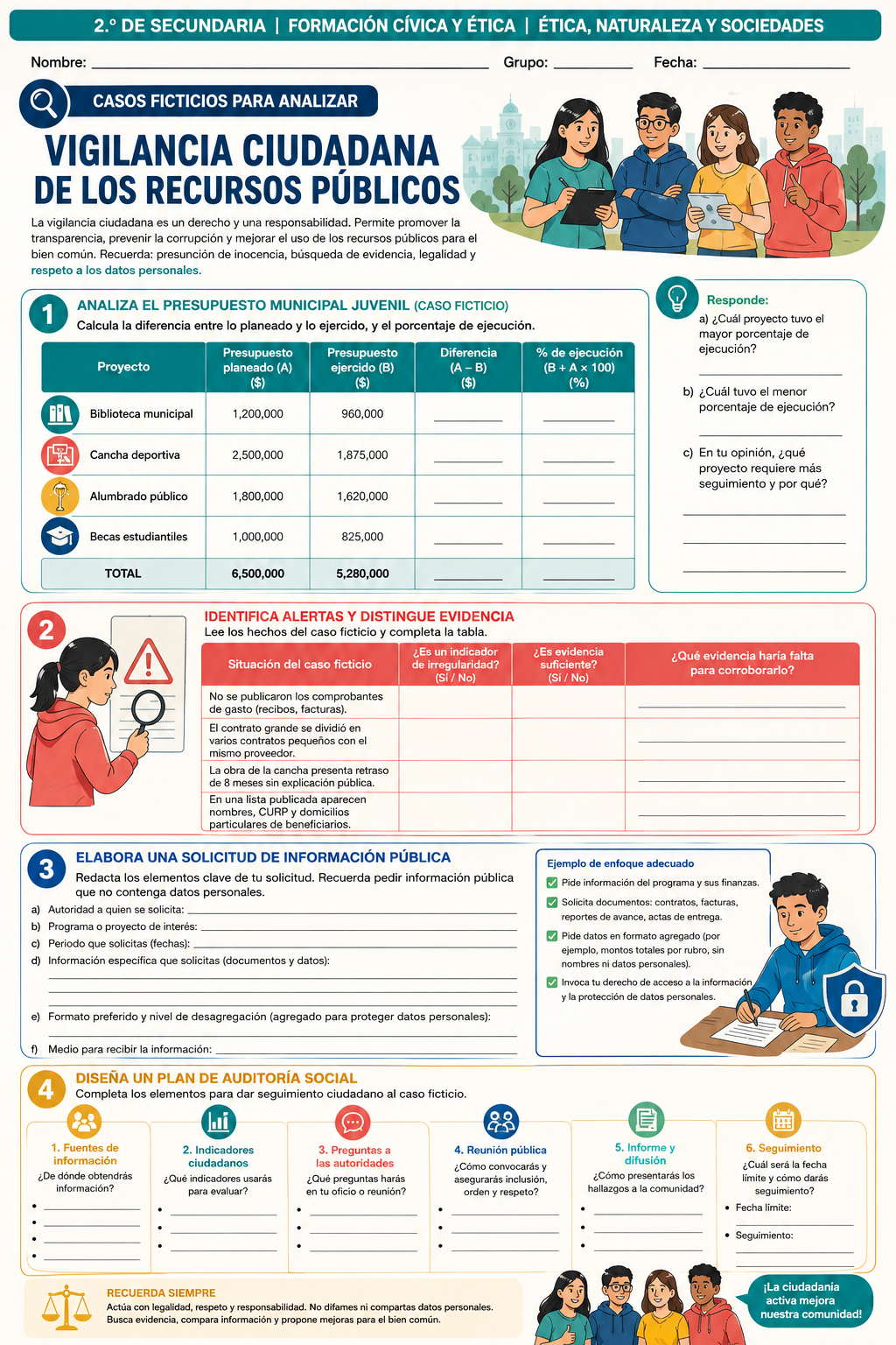 Fichas de trabajo FCyE SECUNDARIA 1°, 2° Y 3° Grado | TODOS LOS CONTENIDOS (IMPRIMIBLES) 4 Fichas de trabajo FCyE SECUNDARIA 1°, 2° Y 3° Grado | TODOS LOS CONTENIDOS (IMPRIMIBLES) - Image 4