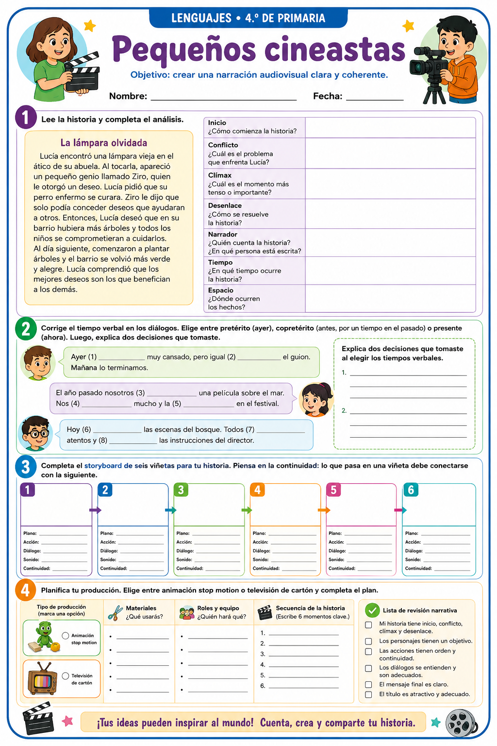 Fichas de trabajo PRIMARIA 4° Grado TODOS LOS PROYECTOS (IMPRIMIBLES) 20 Fichas de trabajo PRIMARIA 4° Grado TODOS LOS PROYECTOS (IMPRIMIBLES) - Image 20
