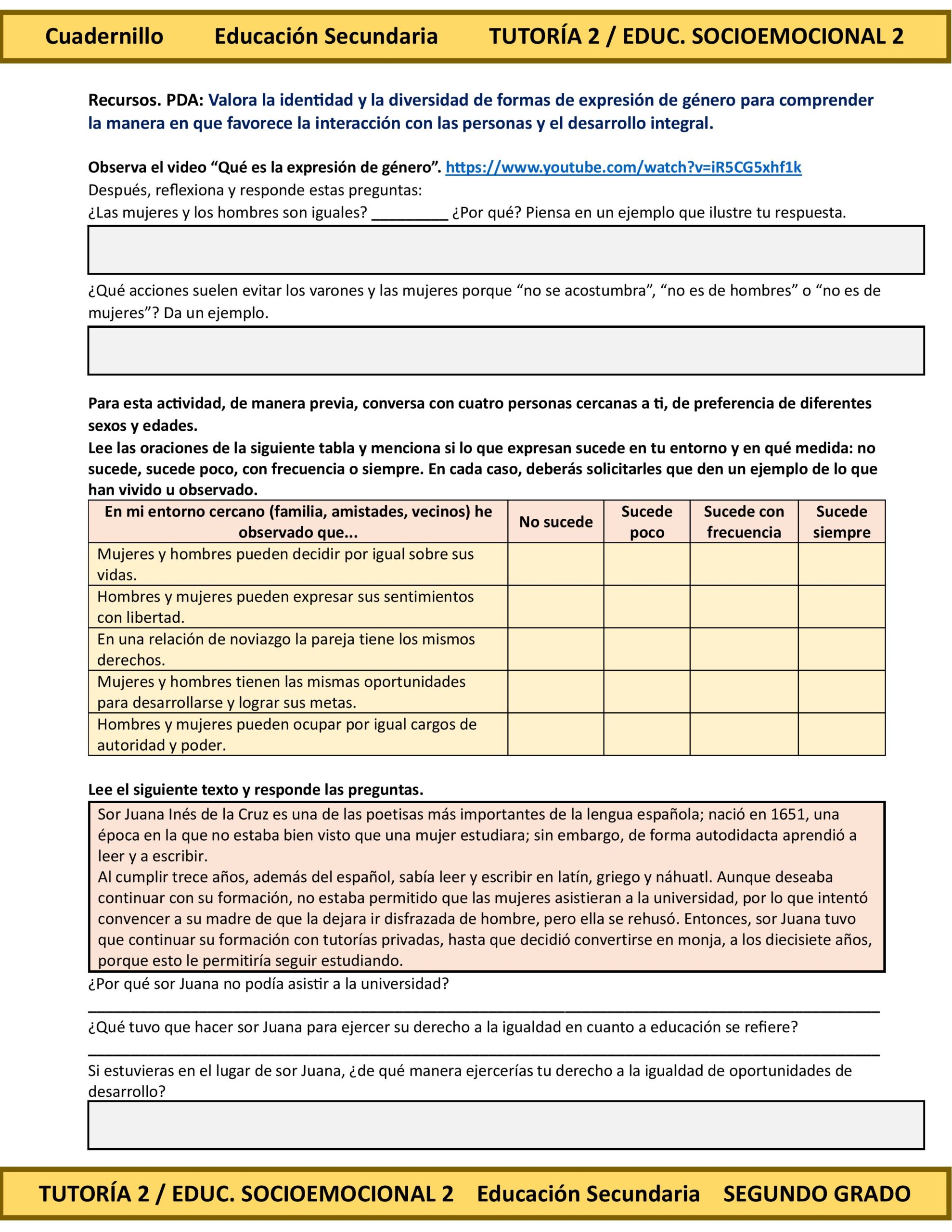 Programa Analítico Anual TUTORÍA 2 / EDUCACIÓN SOCIOEMOCIONAL 2, Secundaria 2º (Ciclo Escolar 2026 – 2027) 16 Programa Analítico Anual TUTORÍA 2 / EDUCACIÓN SOCIOEMOCIONAL 2, Secundaria 2º (Ciclo Escolar 2026 – 2027) - Imagen 16