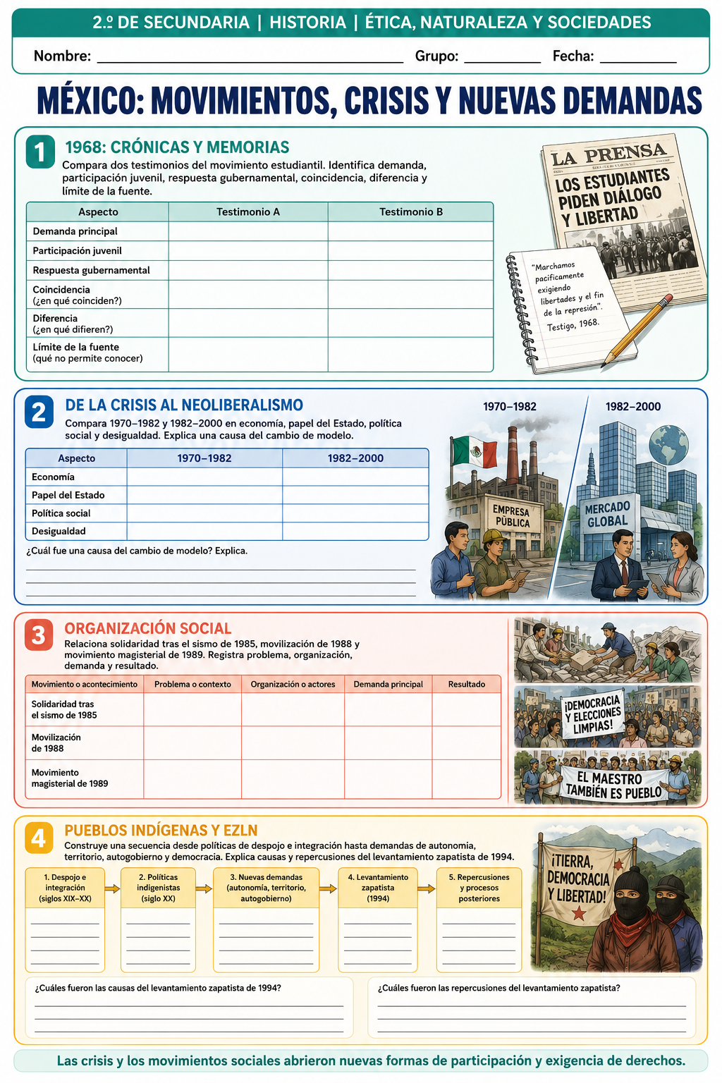 Fichas de trabajo HISTORIA SECUNDARIA 1°, 2° Y 3° Grado | TODOS LOS CONTENIDOS 4 Fichas de trabajo HISTORIA SECUNDARIA 1°, 2° Y 3° Grado | TODOS LOS CONTENIDOS - Image 4