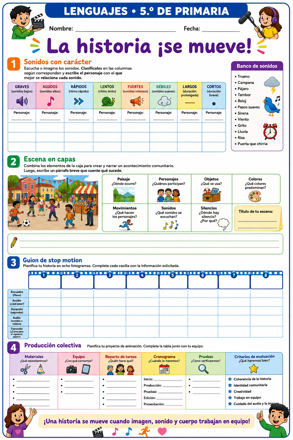 Fichas de trabajo PRIMARIA 1° a 6° Grado | TODOS LOS PROYECTOS (IMPRIMIBLES) 5 Fichas de trabajo PRIMARIA 1° a 6° Grado | TODOS LOS PROYECTOS (IMPRIMIBLES) - Image 5