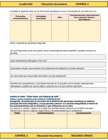 Programa Analítico Anual ESPAÑOL 2, Secundaria 2º (Ciclo Escolar 2025 – 2026) - Image 17