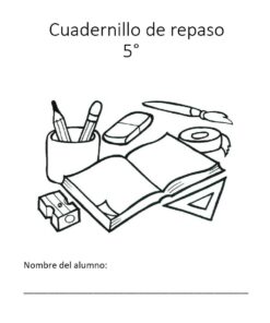 Cuadernillo de repaso. Matemáticas. Quinto grado