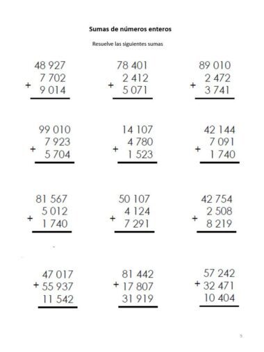 Cuadernillo de repaso. Matemáticas. Quinto grado - Image 20