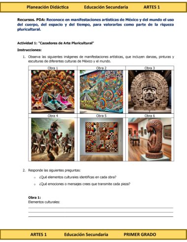 Programa Analítico Anual ARTES 1, Secundaria 1º (Ciclo Escolar 2025 – 2026) - Image 18