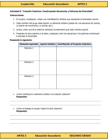 Programa Analítico Anual ARTES 2, Secundaria 2º (Ciclo Escolar 2025 – 2026) - Image 18