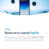 GUÍA COMPLETA PAYPAL – DOMINA LOS PAGOS ONLINE DESDE CERO 25 Teléfono inteligente en el que se ve una aplicación de monedero digital rodeada de monedas de euro que flotan en el aire.