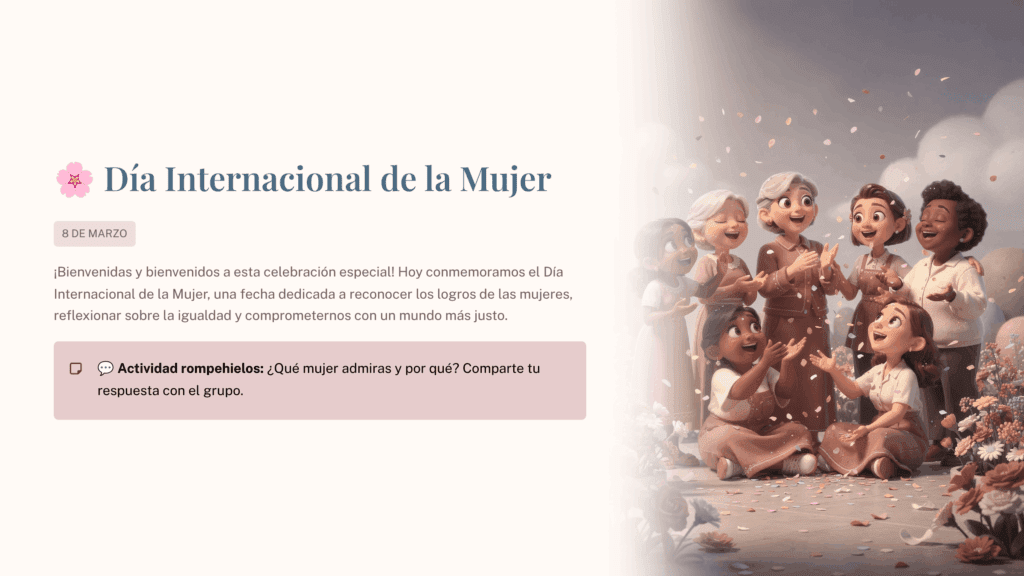 Cuadernillo de Actividades Día Internacional de la Mujer – 8 de marzo ...