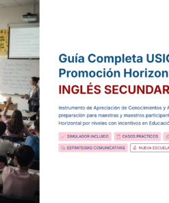 Guía de Estudio PROMOCIÓN HORIZONTAL INGLÉS – USICAMM 2026 – 2027 + (Simulador 90 Reactivos) 25 1 Guia Completa USICAMM Promocion Horizontal 3