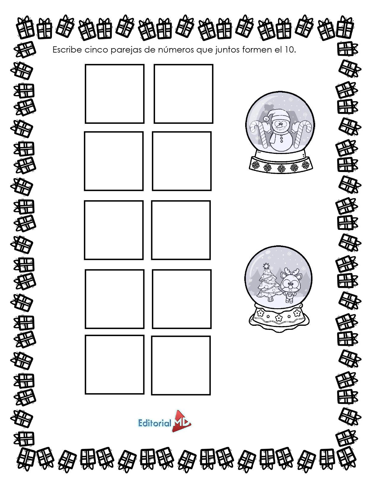 Cuadernillos Matemáticos Navideños para Primaria MD ¡GRATIS! 46 1° Cuadernillo Navideno MD page 0007