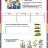 Exámenes de Primaria 1° Grado (NEM 2026 – 2027) 2do Trimestre 10 Una hoja de trabajo en español para primer grado, ideal para el Examen Segundo Trimestre Primer Grado 2024 NEM, incluye un escenario para identificar acciones correctas, espacios para escribir situaciones que provoquen diferentes emociones, una sección sobre qué es un huerto escolar y una actividad con diferentes plantas.