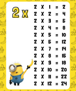 Tablas de multiplicar con temática "Minions" 6 2 259