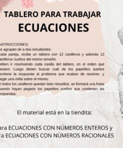 ECUACIONES EN EL CONJUNTO DE LOS NÚMEROS ENTEROS Y EN EL CONJUNTO DE NÚMEROS RACIONALES 5 2 261