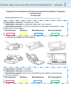 ejemplo de evaluación