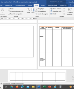 Formato Plan Analítico Primaria