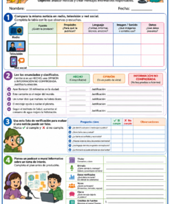 Fichas de trabajo PRIMARIA 4° Grado TODOS LOS PROYECTOS (IMPRIMIBLES) 35 20 en sintonia