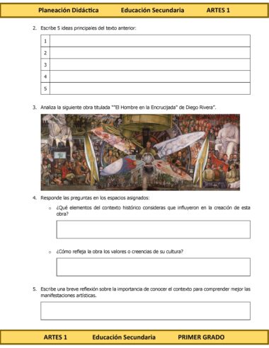 Programa Analítico Anual ARTES 1, Secundaria 1º (Ciclo Escolar 2025 – 2026) - Image 21