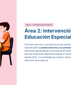 22 Area 2 Intervencion docente en Educacion Especial