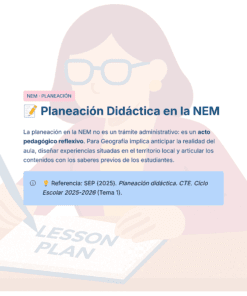 Guía de Estudio HORAS ADICIONALES GEOGRAFÍA Educación Secundaria- USICAMM 2026 - 2027 + (Simulador 90 Reactivos) 21 Ilustración de una mujer con gafas que sostiene un lápiz y escribe
