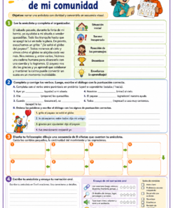 Fichas de trabajo PRIMARIA 4° Grado TODOS LOS PROYECTOS (IMPRIMIBLES) 33 22 anecdotas animadas de mi comunidad