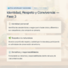 Observaciones y Sugerencias para Reportes de Evaluación Primaria 1° a 6° • Todos los Campos Formativos 26 24 Identidad Respeto y Convivencia Fase 3