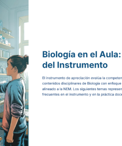 25 Biologia en el Aula Temas Clave del Instrumento
