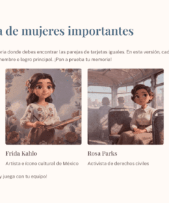 25 Memorama de mujeres importantes